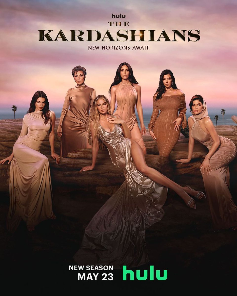 New poster for season 5 of The Kardashians  ❤️‍🔥 @khloekardashian  @KimKardashian #thekardashian