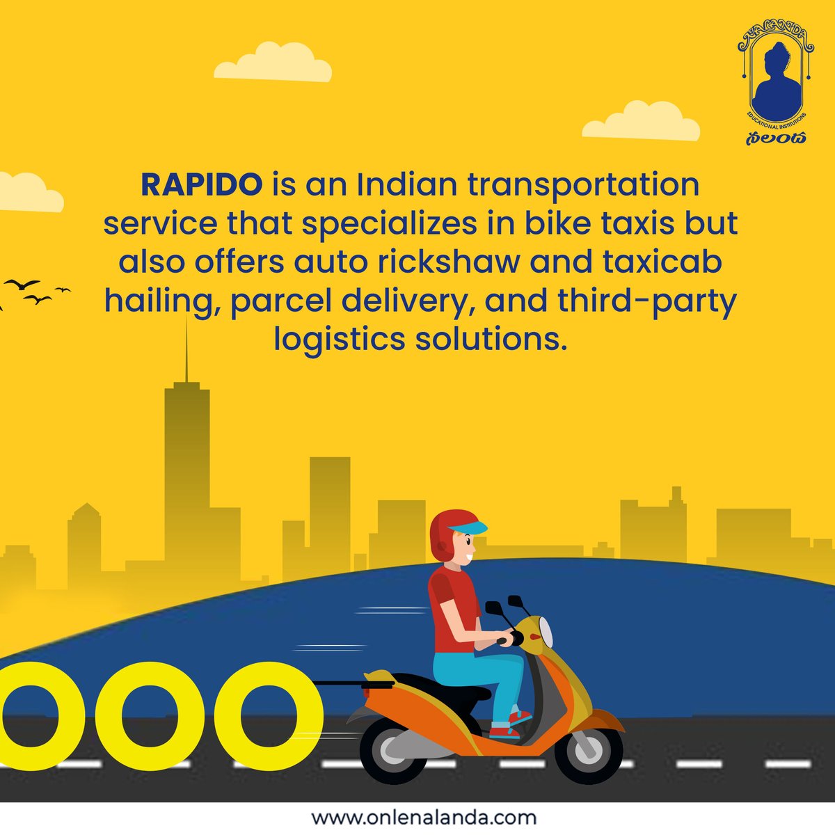 Are you using Rapido to travel? then get to know the faces behind the super easy-to-use app!

#onlenalanda #studentknowledge #rápido #rápidotaxi #aravindsanka #pavanguntupalli #indian #schoolsinhyderabad #schools #hyderabadi #education #sm4dm