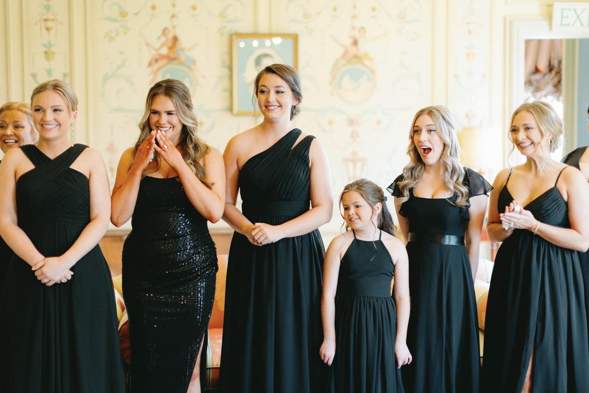 i was featured in a wedding magazine as a bridesmaid and i’m making the pogchamp face in all of the photos …………