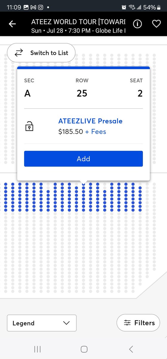 THEY JUST OPENED UP MORE SEATS FOR SECTION A AND G FOR ARLINGTON

#ATEEZWORLDTOUR