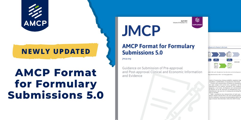 Version 5.0 of the AMCP Format for Formulary Submissions introduces changes to the dossier approval process and changes that encourage transparency between manufacturers & HCDMs bit.ly/3xlCkQ8 #AMCPFormat #MCPs #JMCP #managedcare #pharmacy