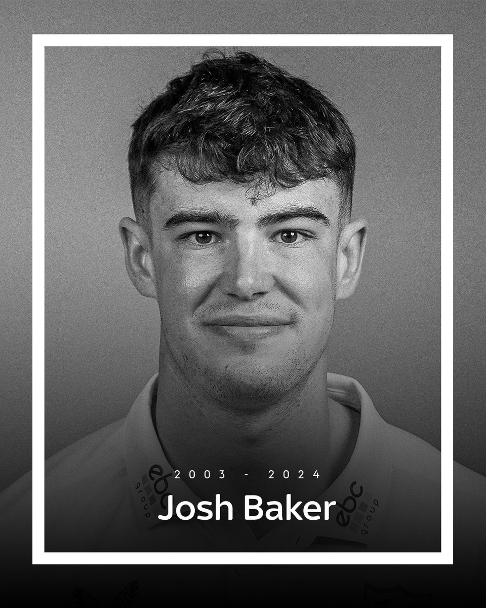 Worcestershire spin bowler Josh Baker has died aged 20, the club have announced.