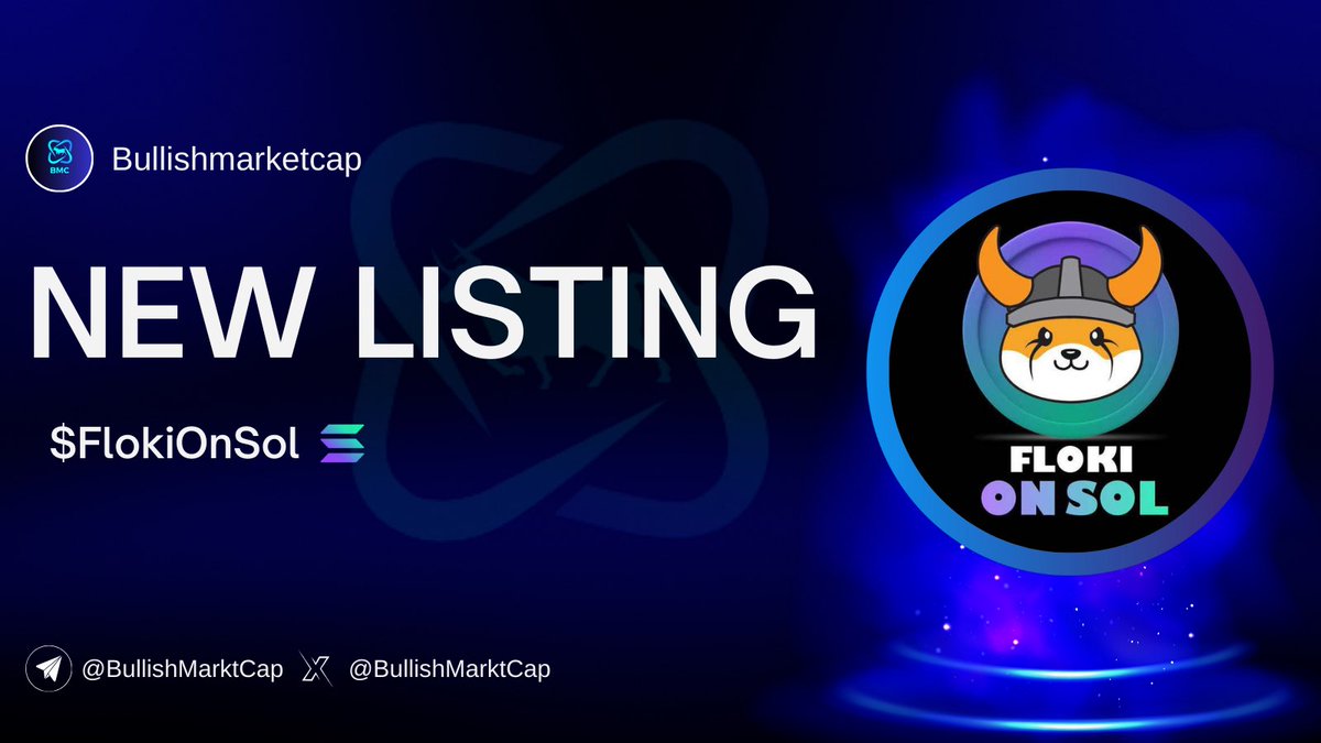 🐬💥🐬#FlokiOnSol (@FlokiOnSol) listed on Bullishmarketcap. 💥Statu: Sale-Phase 💥Chain:SOLANA 💥Launchpad: Pinksale (@pinkecosystem ) 🗣 Community link : t.me/FlokiOnSolOffi… 👉Details :  bullishmarketcap.com/coins/flokions… #BSC  #Eth #Avax #Solana #Optimism #Ido #Ico #Ieo #Pinksale…