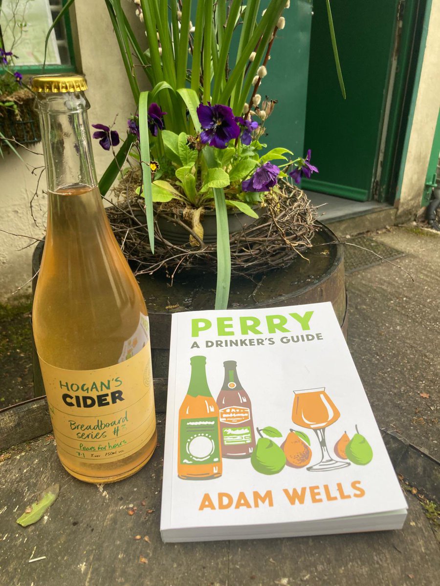 Our copy of @Adam_HWells Perry: A drinkers guide was waiting for us this morning. This looks like a wonderful read! Allen has used this as an excuse to take our bottle conditioned perry home with us.