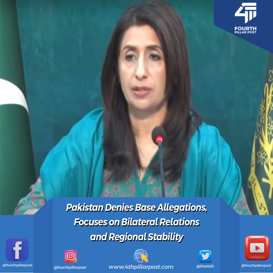 Pakistan dismisses rumors of providing bases to foreign forces, emphasizes bilateral relations and condemns Israel's aggression. Calls for Security Council action on Gaza. 
 #PakistanForeignPolicy #BilateralRelations #Gaza 
Read more: 4thpillarpost.com