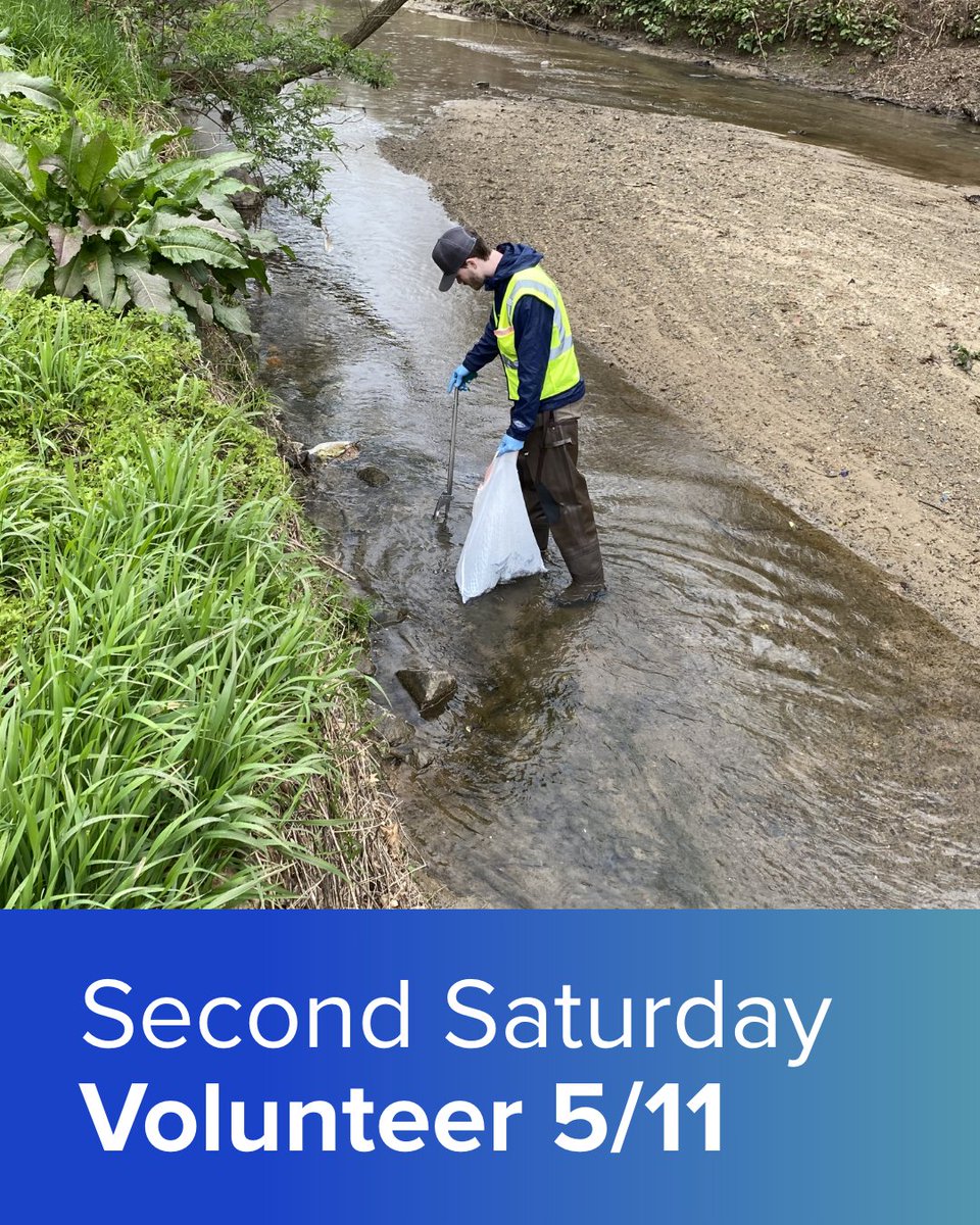 Second Saturday is a Stream Clean (try saying that five times fast)! 

Details: 5/11, 9am-12pm @ 3850 E Independence Blvd, 28205, in Oakhurst. 

More info and to register visit bit.ly/4awWwx0 

#CleanStreams #CharlotteVolunteers #SecondSaturday #Oakhurst