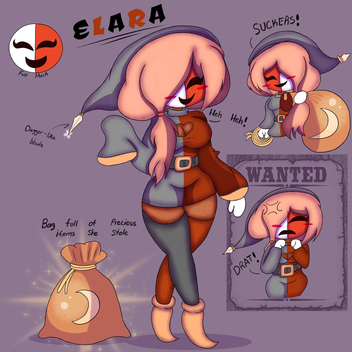 Random character I came up with Elara the thief!