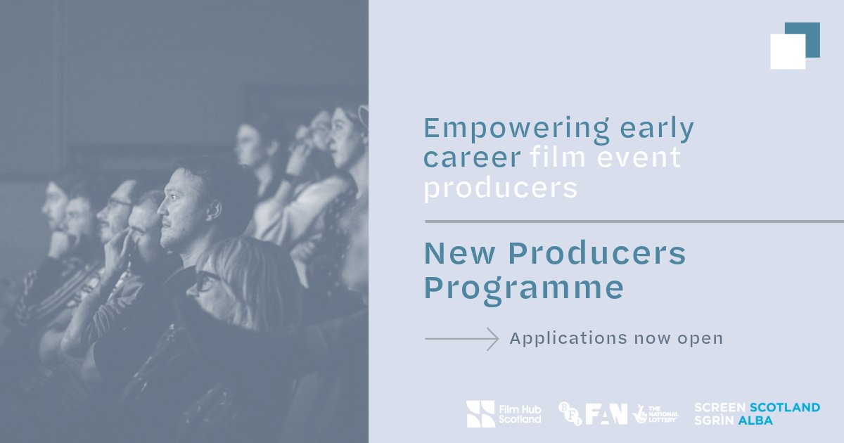 🌱 Join our team! We're recruiting a @filmhubscotland New Producer to work with us & learn about all aspects of programming, marketing & delivering impactful and inclusive film events. Deadline: Wed 22 May (5pm) Find out more & apply: forms.gle/caJ4t3Kpv2DG48…
