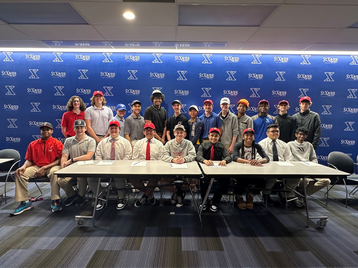 Congratulations to the 22 students who participated in Fine Arts Signing Day today! We are very excited to honor each of these students who are choosing to participate in the arts after they leave St. Xavier. #AMDG