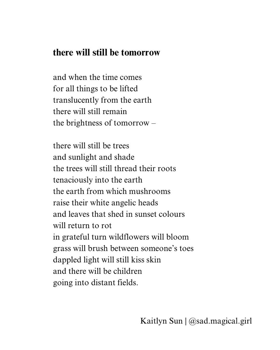 day 30: tomorrow 
.
.
.
#poetry #poem #poet #poets #poetsoftwitter #poetrycommunity #micropoetry #poetrytwitter #poetrychallenge #PoetryIsNotDead #PoetryMonth #NationalPoetryMonth #NaPoWriMo #writer #writers #WritingCommmunity