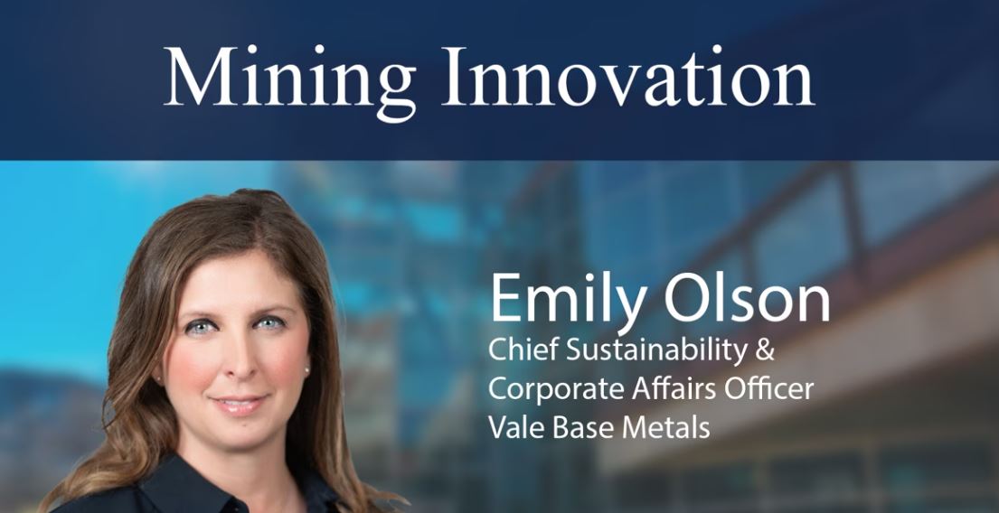 If you missed our terrific virtual seminar with Emily Olson, Chief Sustainability & Corporate Affairs Officer at Vale Base Metals, discussing Mining Innovation, check out the video! #Mining #metals #Sustainability vimeo.com/936401593/b4da…