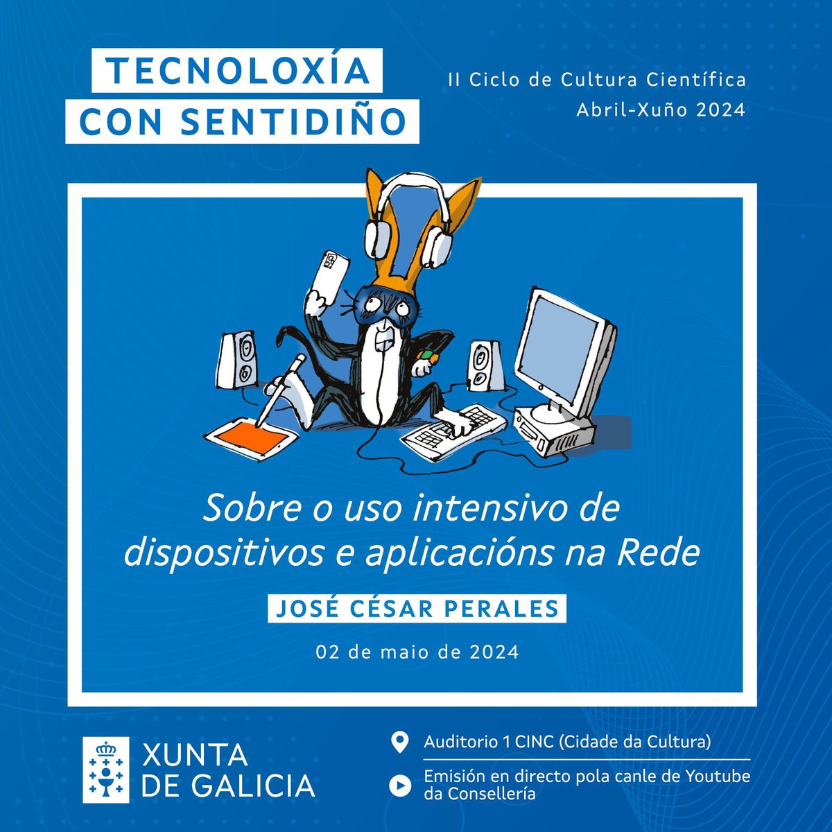 Imos aló, nova xornada do ciclo de #culturacientifica #tecnoloxiaconsentidiño @EduXunta