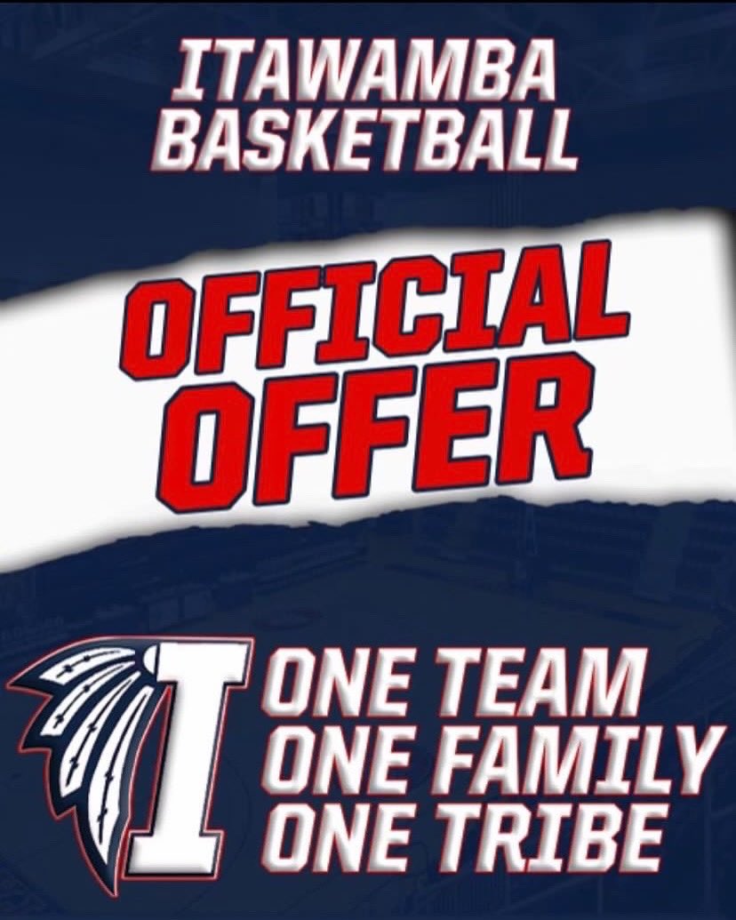 Blessed to receive an offer from itawamba community college 🙏🏽