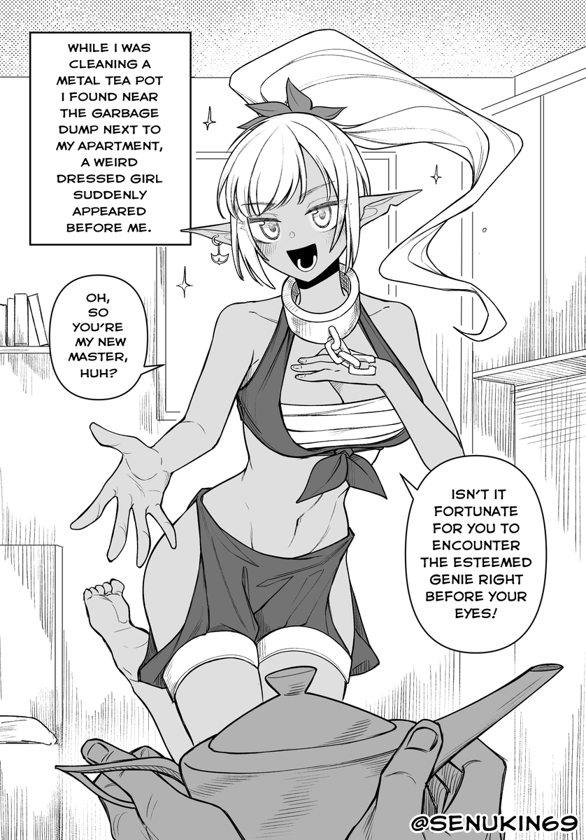 senukin69's tweet image. (New series) The useless genie and her intrusive-thought master-Chapter 1
RT for more &amp;lt;3