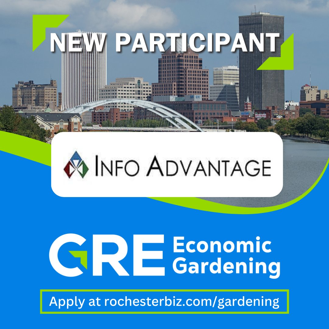 .@InfoAdvInc , a team of IT support experts, has been providing enterprise-level IT support to businesses in #ROC for more than 20 years. They recently enrolled in the GRE Economic Gardening program. Looking to boost revenue & increase sales leads? bit.ly/4a9C05j