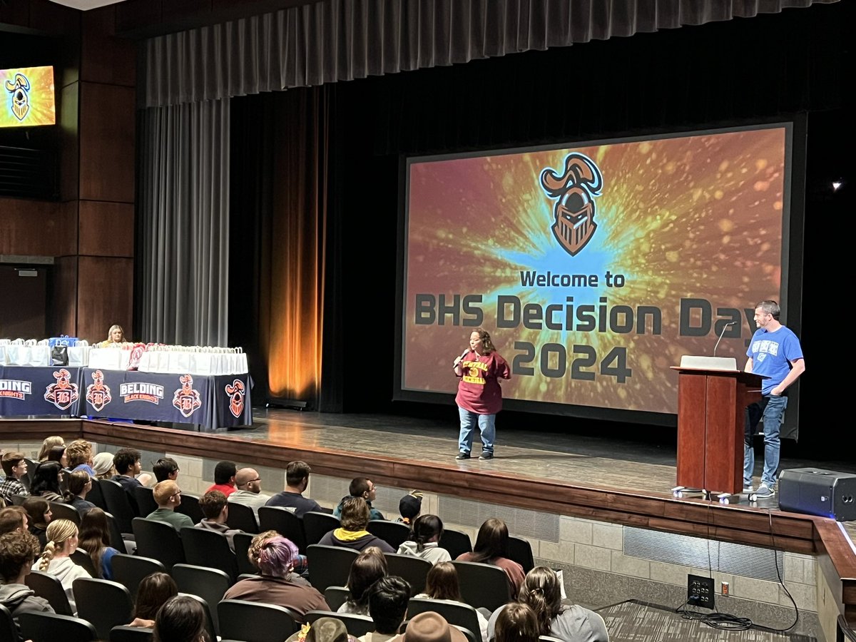 MrOstranderBHS's tweet photo. Decision Day 2024! It’s time to kick off our month of senior celebration by honoring each senior and their post secondary plans. #BNextLevel #BeldingTough https://t.co/AsttwR5o9T