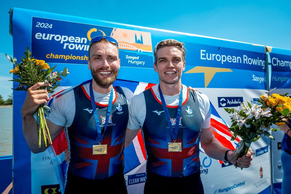 Congratulations #CambridgeMBA alumnus @ollie_wg1994 & #Rowing Pair Tom George for winning #Gold at the European Championships. We look forward to supporting you as you head now for #Paris2024 @Olympics . @cambridgejbs @cambridge_uni @CUBCsquad @BritishRowing #MBA #ERCHSzeged
