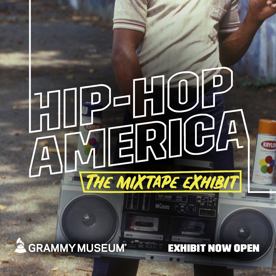 Celebrate #hiphop50 at Hip-Hop America: The Mixtape Exhibit. Now open at the GRAMMY Museum in LA! Get info and tickets at: grammymuseum.org/event/hip-hop-…