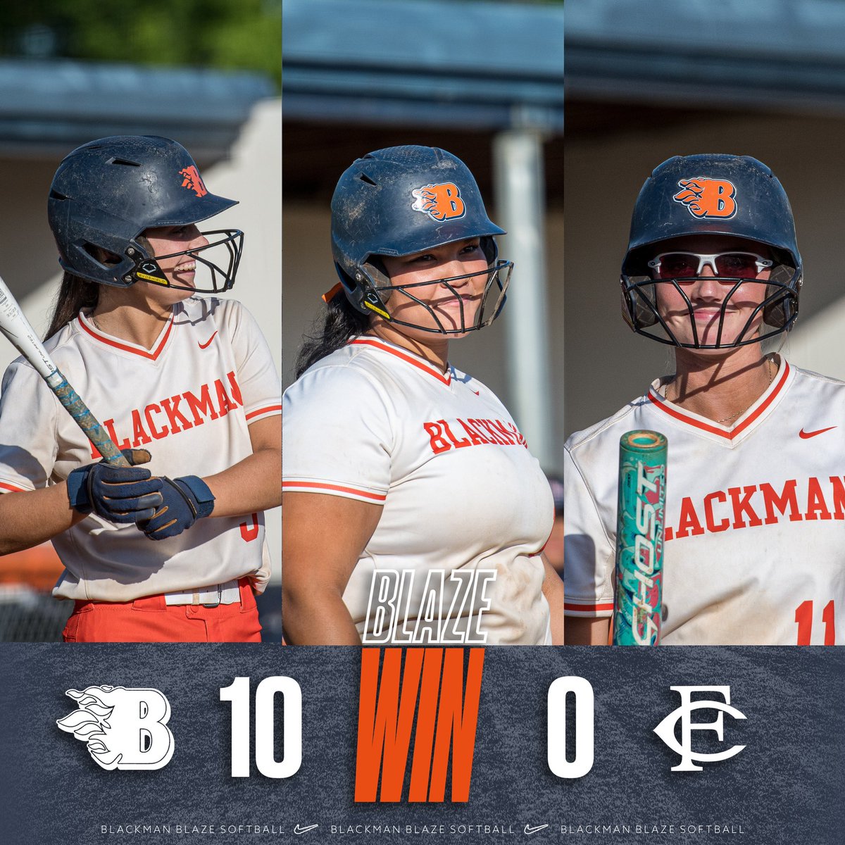 Regular season came to a close with Senior night and we sent them off with a run rule win! Going to miss these seniors, they thought me so much. 
Now we get into the District Tournament, let’s go shock the world! 
#weareBlackman #team24 @LadyBSoftball @KatieRob0618 @myakwazu