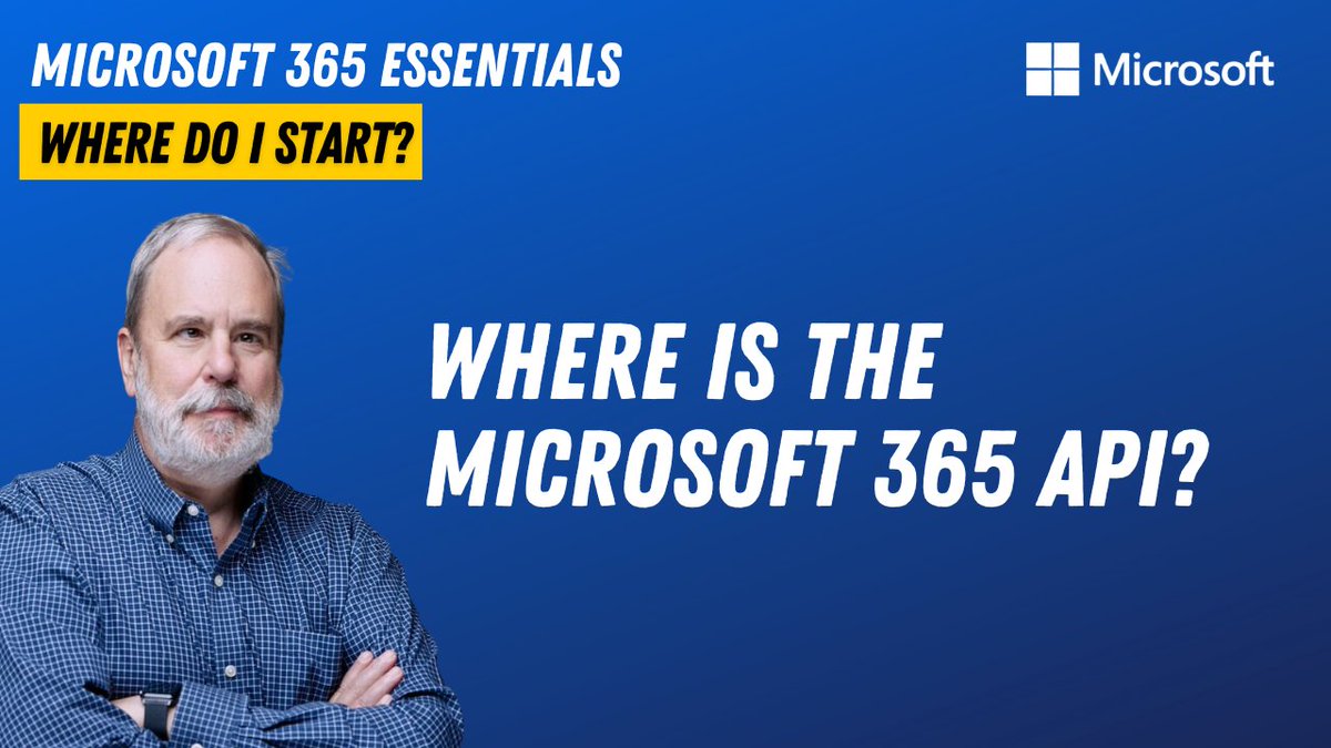 Perhaps you already know about Microsoft Graph, which is the main API for Microsoft 365, but Microsoft 365 is a large software suite with many more API’s and libraries: msft.it/6013YuKbf #Microsoft365Dev #MicrosoftGraph #Microsoft365