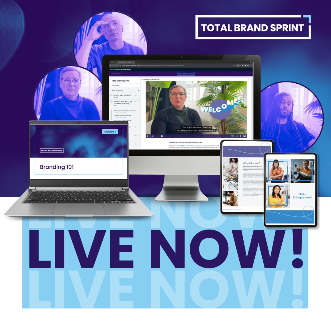 The Total Brand Sprint is now LIVE! For just $77, you can start building a stronger brand for your business today!

Join us today and build a brand that attracts, connects, and resonates.

#TotalBrandSprint #BuildYourBrand #Branding101 #DesignYourBrand #CreativeEntrepreneur