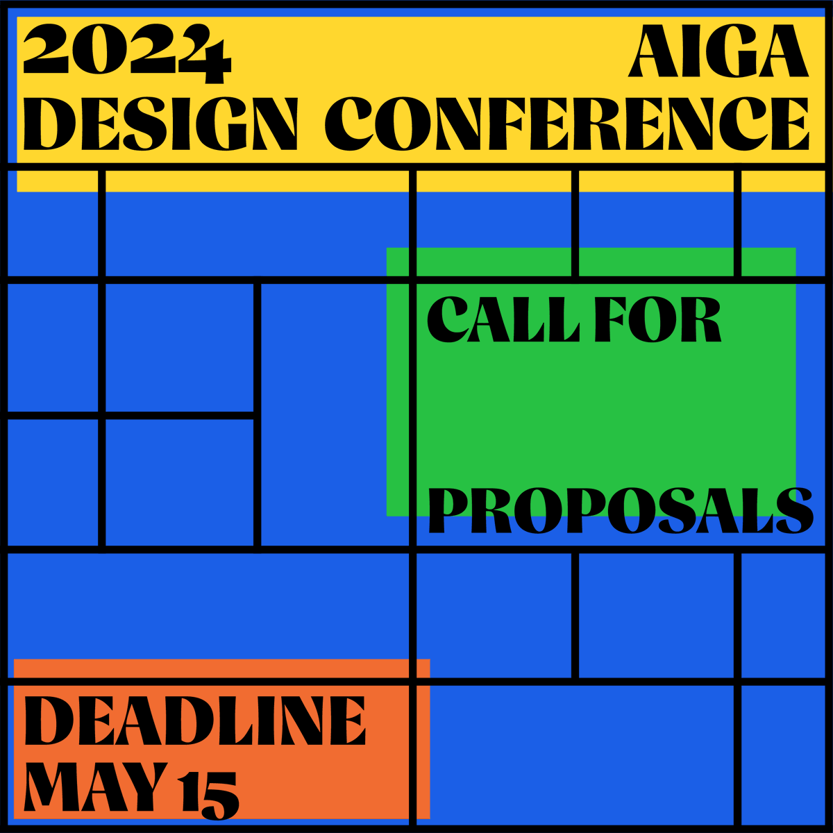 🗣️ Designers, educators & leaders: 🌐 Network, share your knowledge, showcase your work & increase your visibility — submit your #designconference programming 💥 proposal 💥 for our upcoming virtual #AIGADesignConf - Oct. 10-12. 📅 Deadline: May 15th! aigadsgn.org/4cL6R9Z