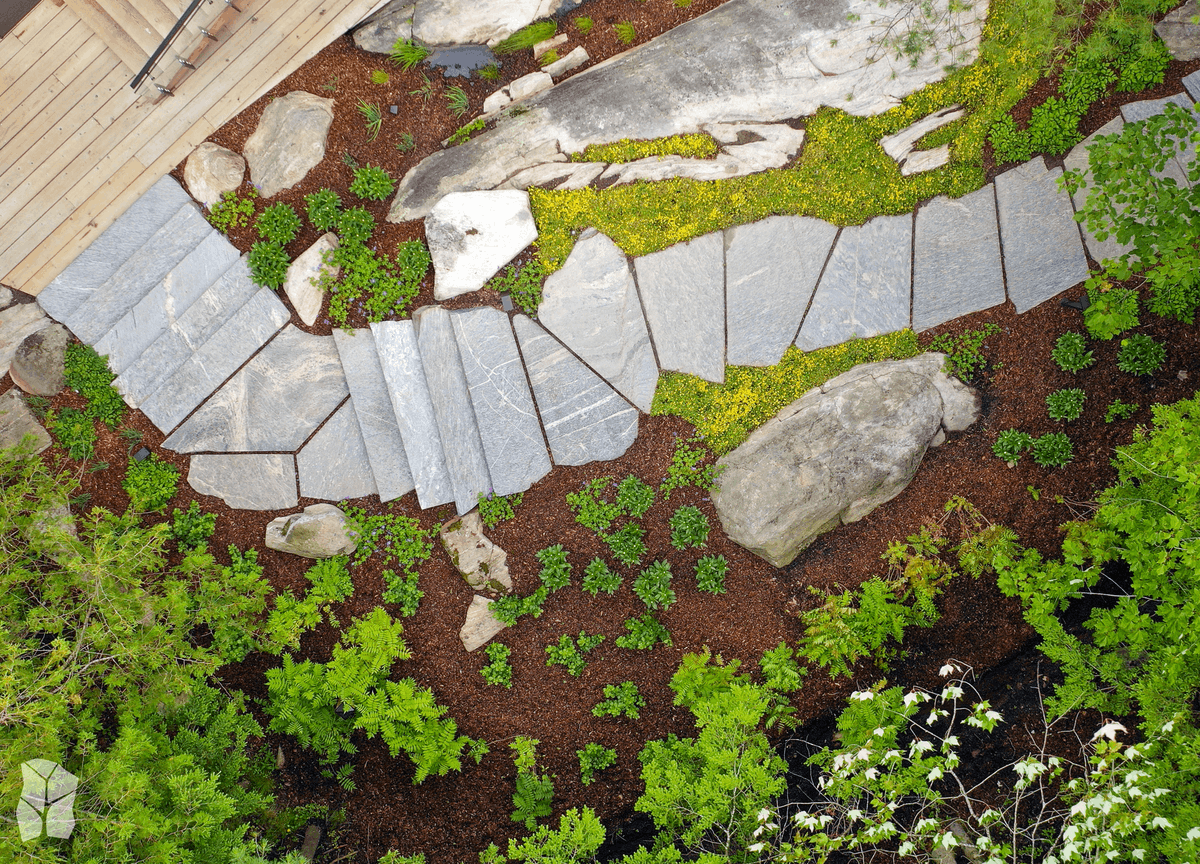Chart your own path with our timeless granite rock pathways. Let nature lead the way. #TBT 

📲 Rockscape.ca

#landscapedesign #cottagelife #customlandscape #muskoka #lightingdesign #ontariolandscaping #muskokalakes  #landscapeinspo  #granitesteps #stonework