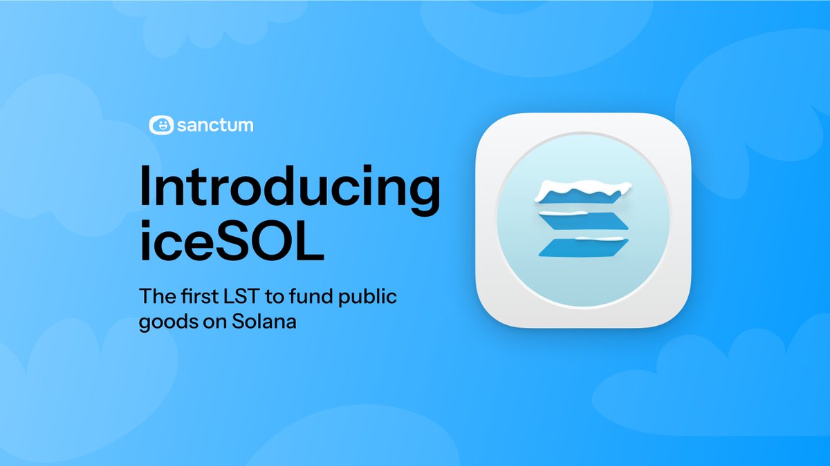 1/ We are so excited to announce that we have partnered with @_cubik to launch their very own LST. This is a first of its kind initiative where the staking returns will go entirely to fund public goods on Solana. Introducing iceSOL!