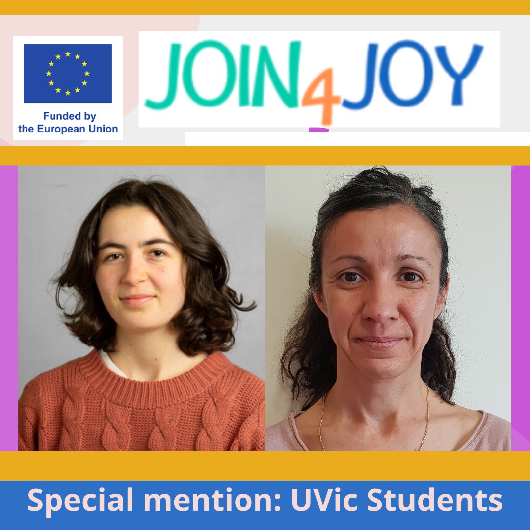 🎓#UVic students are involved in the conduction of the 1st pilot intervention for the #Join4Joy programme❗

With the help of the students Virginie Franch, Elisenda Fenollosa & Florian Jiménez, the J4J pilot has been successful to promote #healthyageing & #PA to #olderadults💃👵