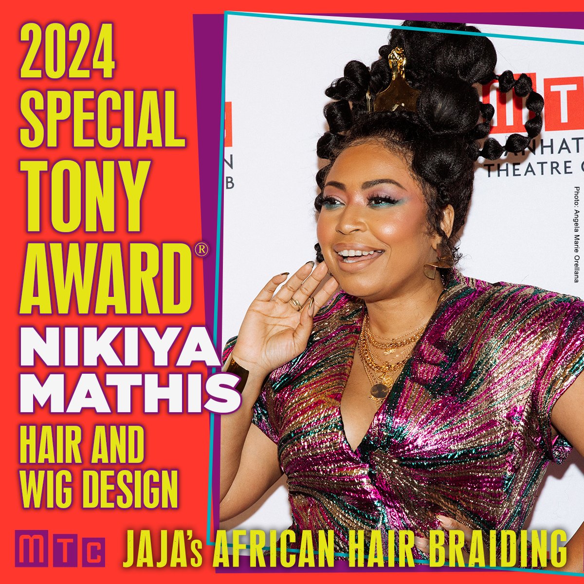 Nikiya Mathis is being honored with a special 2024 Tony Award for wig and hair design for Jaja's African Hair Braiding 🏆💜Her contributions were an integral part of bringing this play to life and were so thrilled to see her work recognized! #JajaBroadway