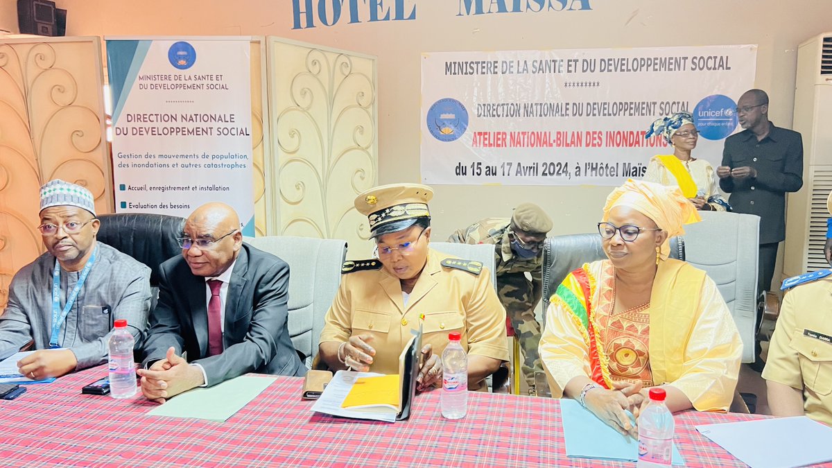 With the 2023 flood assessment workshop, organized from April 15 to 17, 2024 in Sikasso, UNICEF Mali reaffirms its commitment, alongside the National Directorate of Social Development, in the preparation and management of floods in Mali.