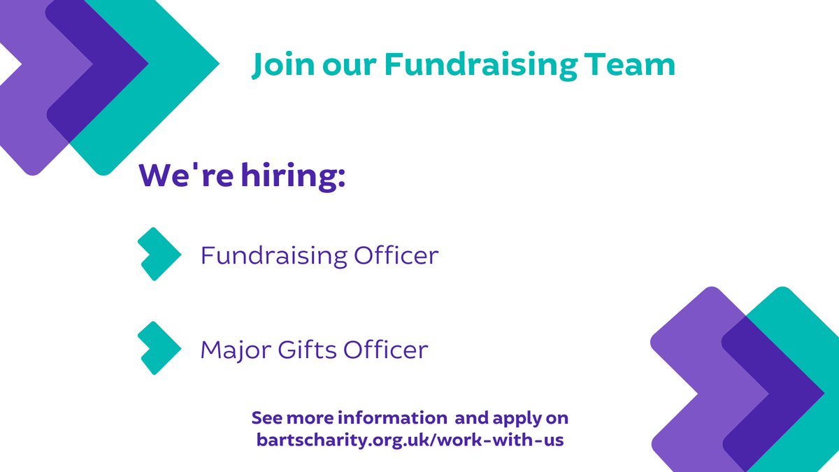 We're hiring! Join our ambitious Fundraising team ✨ We are looking for a Fundraising Officer and a Major Gifts Fundraising Officer. Closing date for both vacancies is 15 May at 5 pm. 📆 See more and apply 👉bit.ly/4bfw5vK