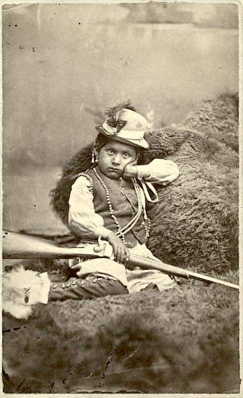 Young Bull Horn. Cheyenne. ca. 1880. Photo by Cosand & Mosser. Source - Heard Museum.