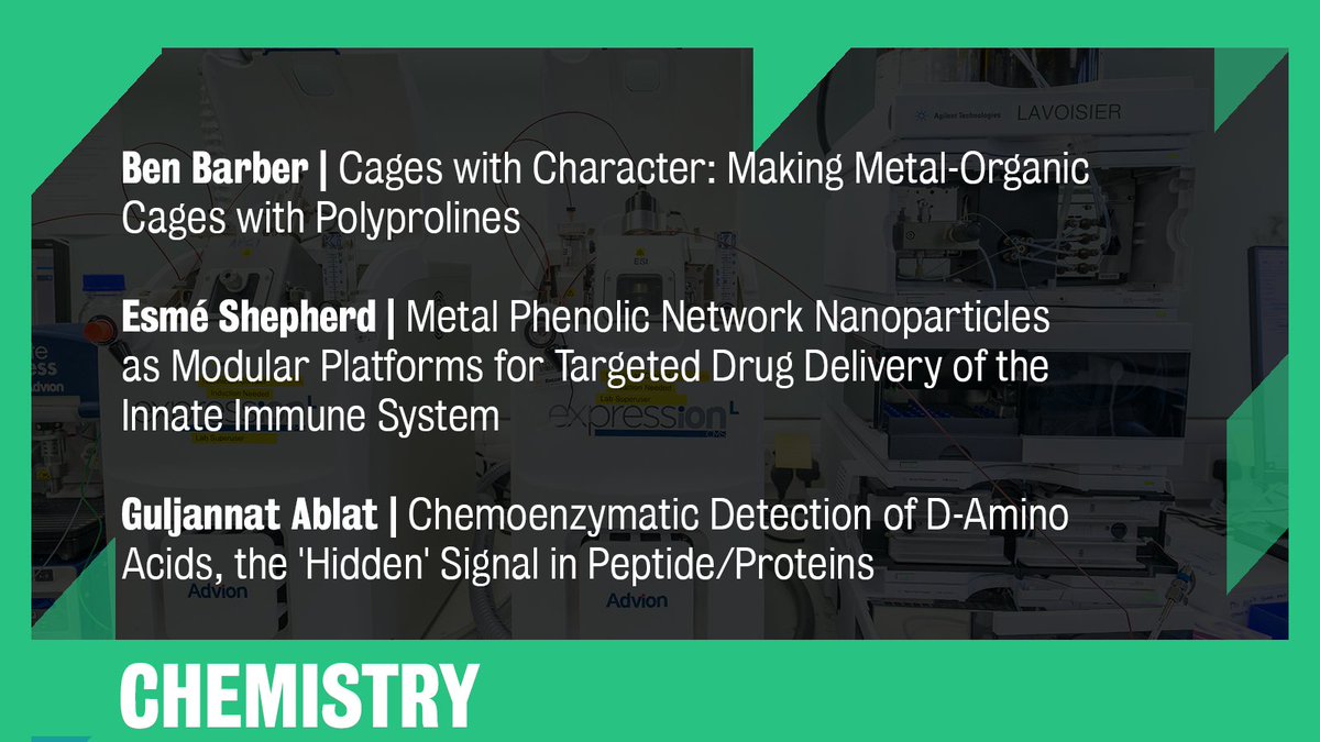 👏 Well done to our @kclchemistry PGR presenters - who filmed themselves presenting their research in just just 3 mins!