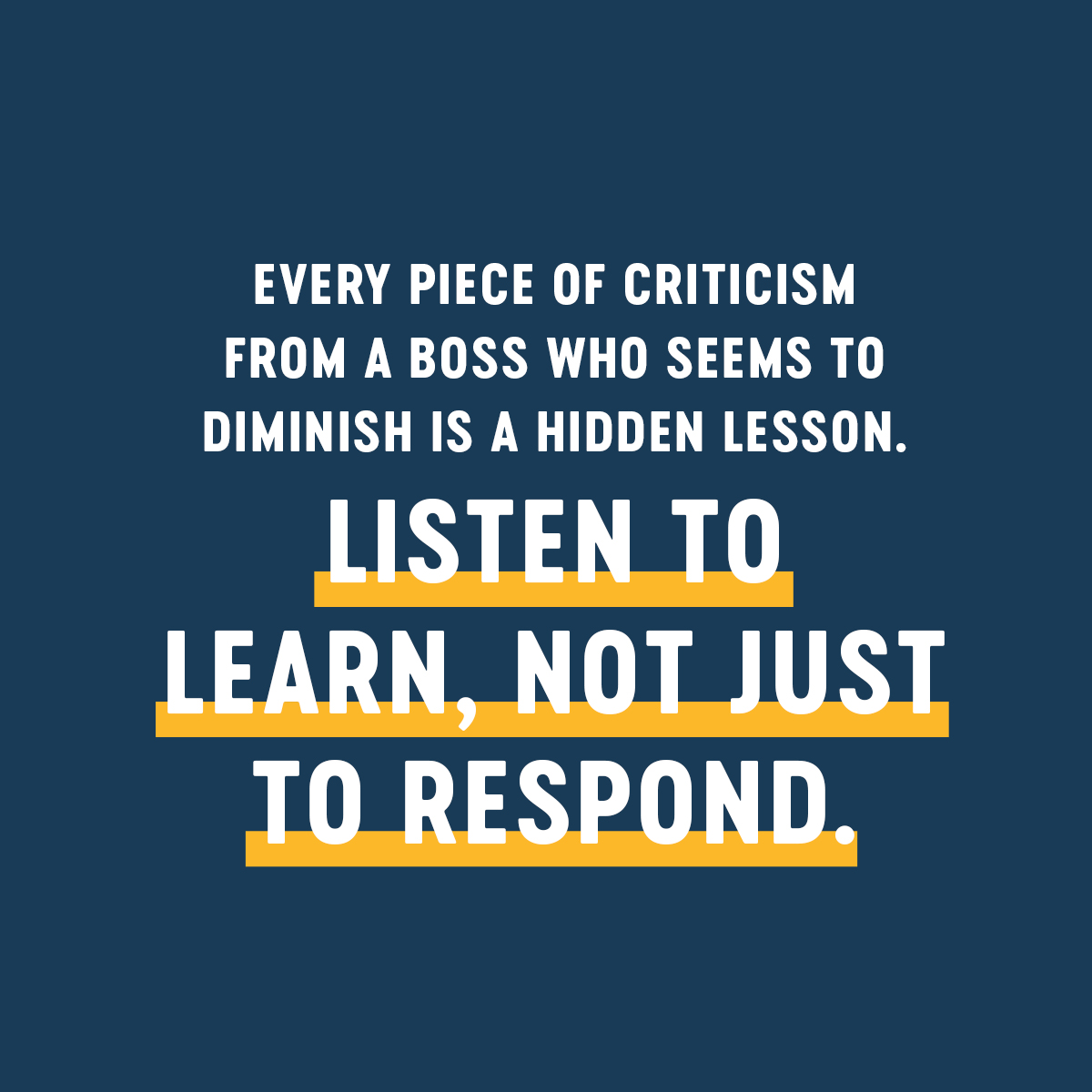 Criticism, even from a tough boss, holds lessons. Next time, pause and dig deeper: What's the truth in their words? How can it improve your skills? Turn feedback into a growth opportunity and advance your development. #Multipliers