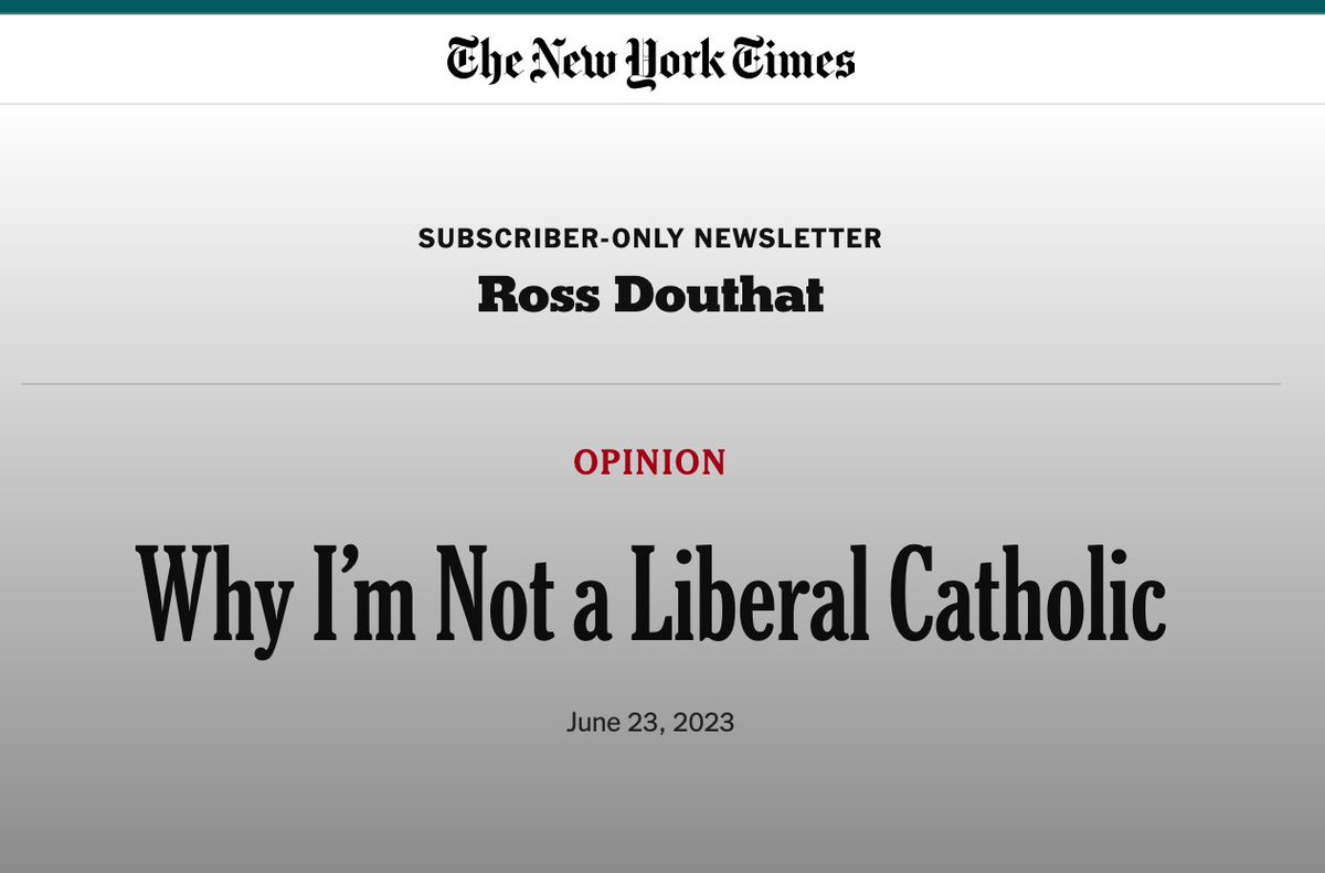 Calling the guy who wrote 'Why I'm Not a Liberal Catholic' far left is a big lol.