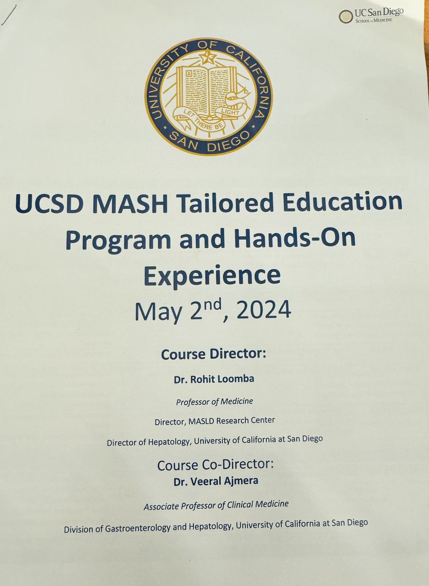 Exciting day @MASLDResearch @UCSDHealth for our #MASH preceptorship. Reviewing 💠diagnosis 💠risk stratification 💠treatment & management in the setting of the new era of #MASLD where we now have pharmaceutical options 🙌