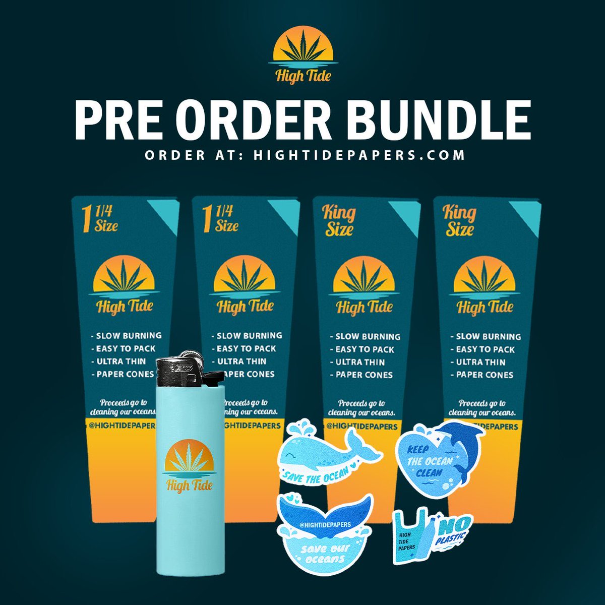 🚨 GIVEAWAY!! 🚨

🏆 x3 winners of High Tide’s pre-order bundle 🏆 

How to enter: 👇
• Follow us @_StonersRUs_ 👈
• Follow @HighTidePapers 👈
• Like & repost 👈
• Tag 3 stoners / friends 👈
USA ONLY 🇺🇸 21+

Ends in 72 hrs ⏳ - GOOD LUCK! 💚

#StonerFam #Mmemberville