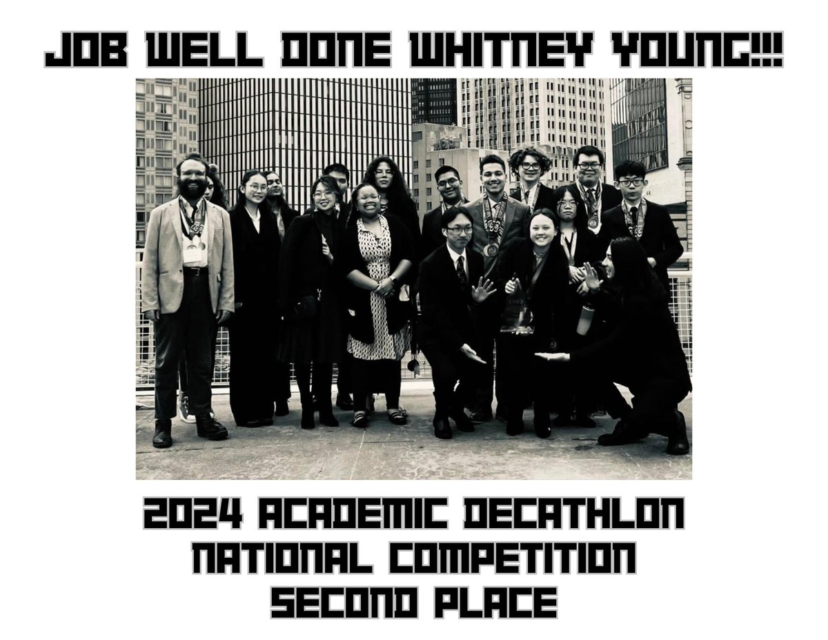 Job well done @wyhs!!! Second place!!! 🐬🐬🐬#CPSAcademicCompetitions  #AcademicDecathlon #ACADEC @ChiPubSchools #TheBestAreWithCPS