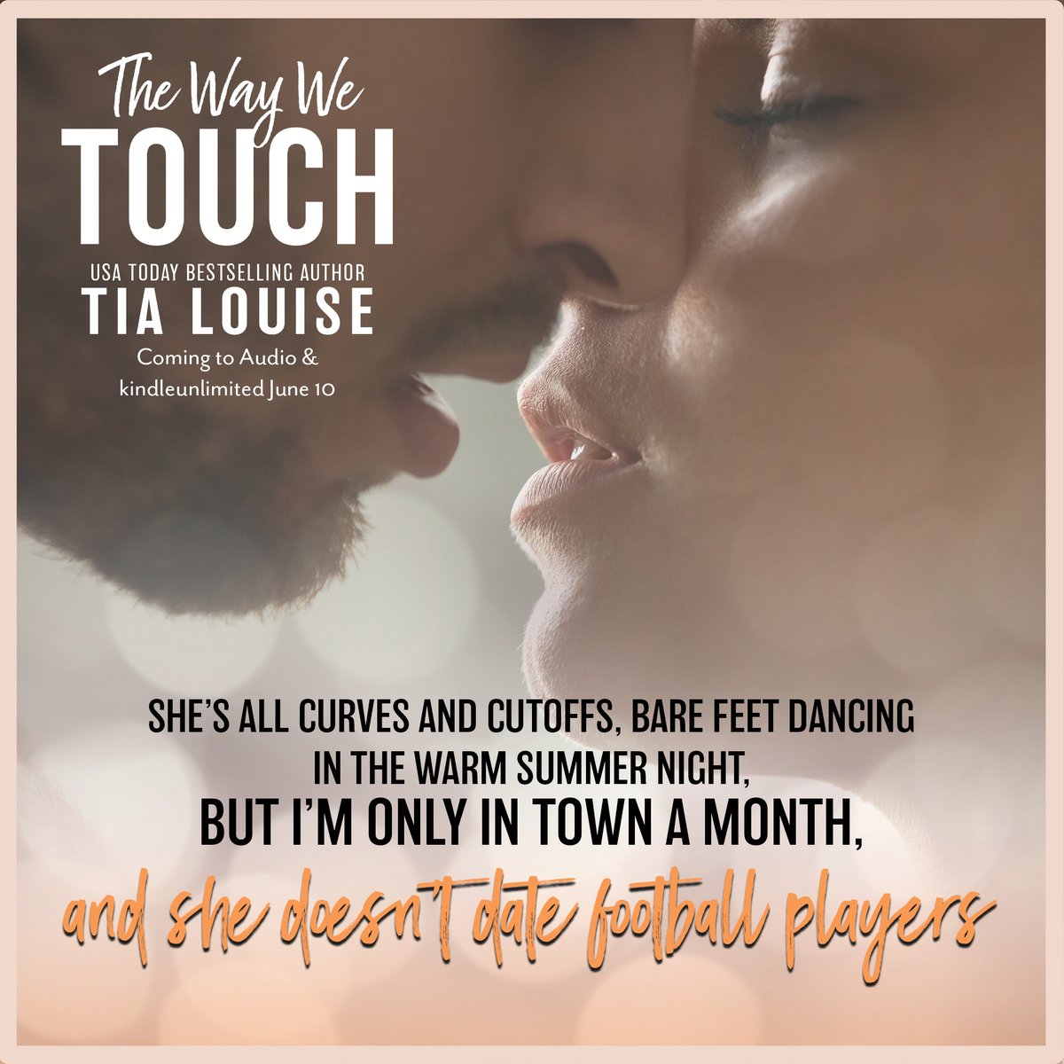 ✨TEASER: THE WAY WE TOUCH by @AuthorTLouise is coming June 10!

#PreOrder geni.us/TWWTamz

#bookteaser #comingsoon #smalltownromance #sportsromance #tialouise #closeproximity #book  #romancebooks #spicyromance #theauthoragency #brothersbestfriend @theauthoragency