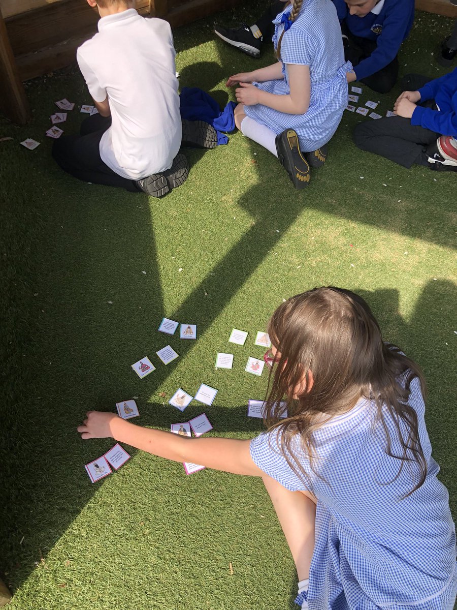 We enjoyed some RE in the sunshine today. We were learning about the 10 gurus of Sikhism. #REatws
