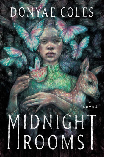 Got a late start on the morning because I had to finish reading @okokno's debut novel, MIDNIGHT ROOMS. A gothic-meets-unseelie tale with plenty of mystery and creepiness!