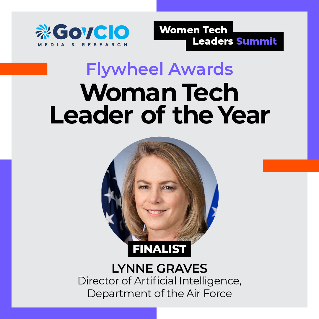 DAF_CDAO's tweet photo. Congratulations to Dr. Lynne Graves, DAF Director of AI, for her selection as a finalist for the @GovernmentCIO Women Tech Leader of the Year Flywheel Award! #WomenLeaders #Innovation #ArtificialIntelligence https://t.co/JxnXigz2Y9
