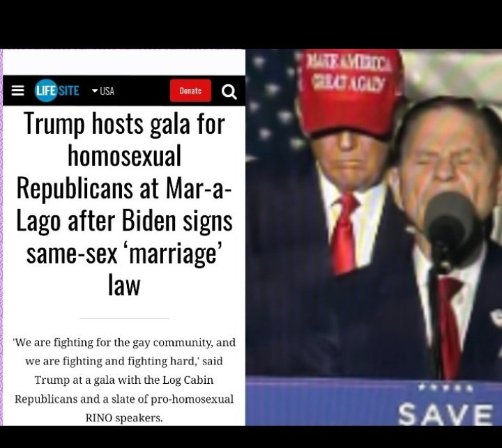 @Giant_killer3 @Iwontsubmit I will give you an example. Trump had a rally with Kenneth Copland  professing he is a follower of Christ. The same night he had a celebration of Bidens same sex marriage law.