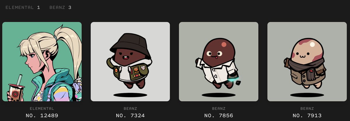 I bought 2 more <a href="/BEANZOfficial/">BEANZ</a>  to farm Anime Points. 
I now have 1 Elemental and 3 Beanz in my bag.
Join the garden!!!

#IKZ