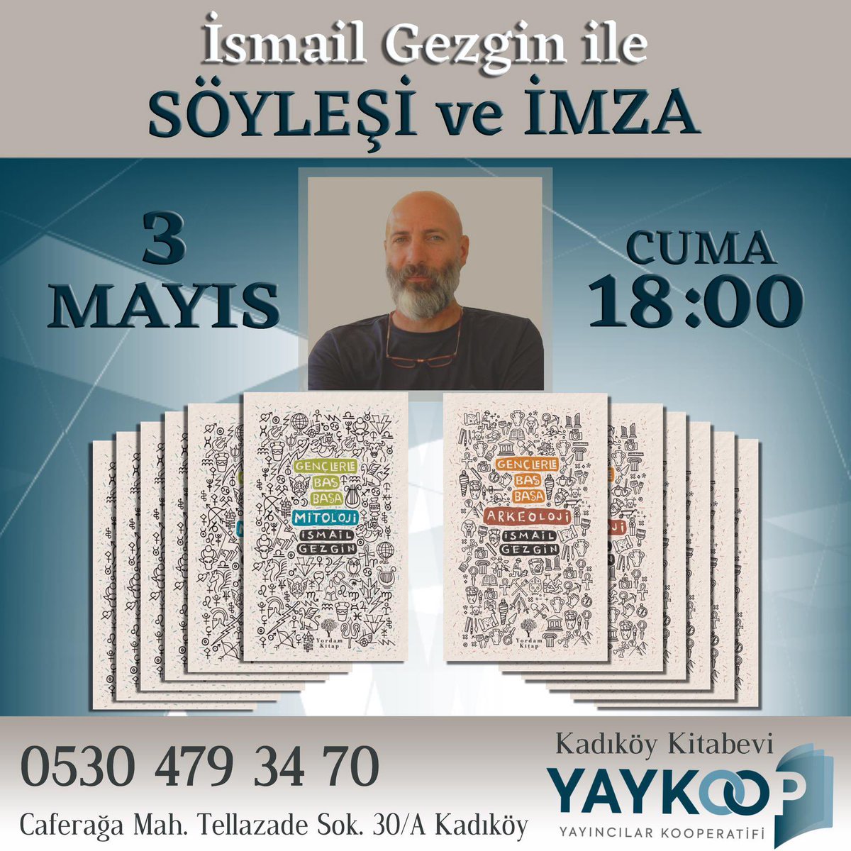 Sevgili İsmail Gezgin ile yine yeniden bir tarih yolculuğunda buluşuyoruz. 📣 3 Mayıs Cuma 📣18.00 @YordamKitap @YayincilarKoop