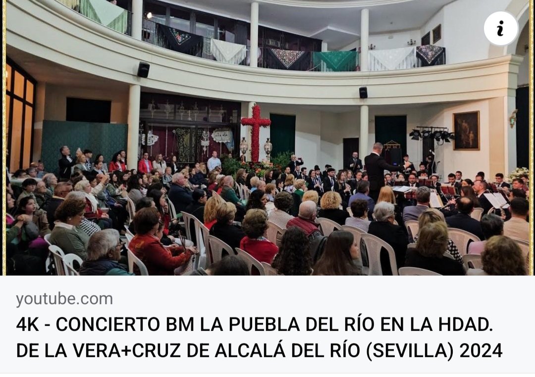 Nuevo video en nuestro canal de YouTube Esperanza y Pasión 4K - Concierto completo de @BM_LaPuebla en el Edificio de la Hermandad de @SoyDeLaVeraCruz youtu.be/p-nwkVx4i_Q?si… #Veracruz #alcaladelrio #TDS #tdscofrade #Sevilla