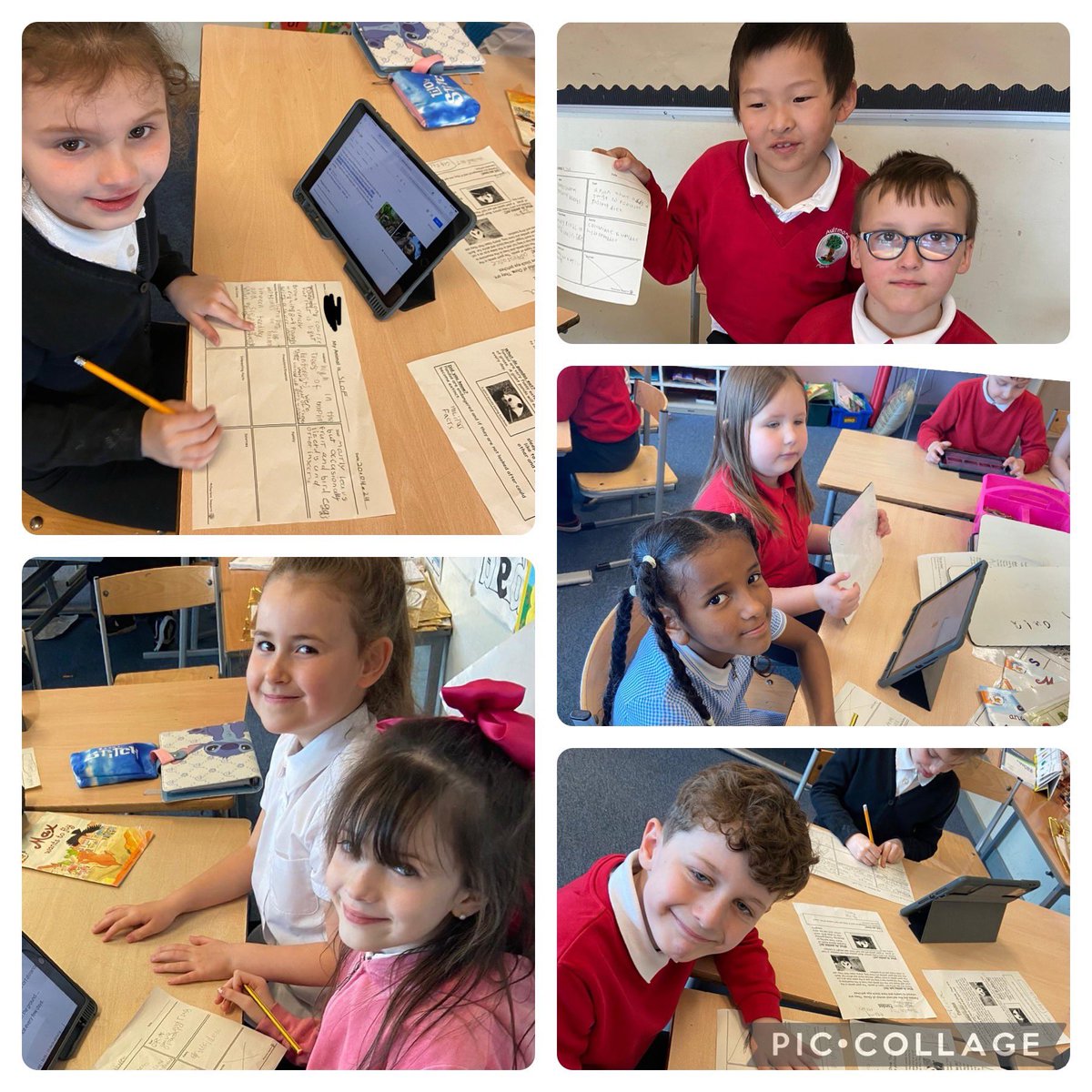 P3 have been busy researching facts about their favourite animals to help them write their own information reports! 📝