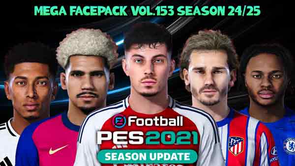 PES 2021 Facepack v153 Season 2024 by All Makers
pes-files.ru/pes_2021_facep…

Player faces for different patches for #PES2021

#eFootball2024 #eFootball2022 #eFootball2023 #PES2021 #eFootball #eFootbalPES2021 #PES2022 #PC #PS4 #PS5 #pesfiles #PES