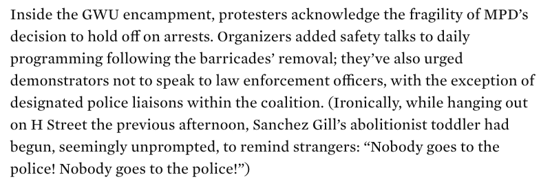 Our toddler and I are featured in an article today. My favorite part of this article is that our 3 year old is quoted (maybe baby's first newspaper quote?). It's giving #ACAB forever. “Nobody goes to the police! Nobody goes to the police!”